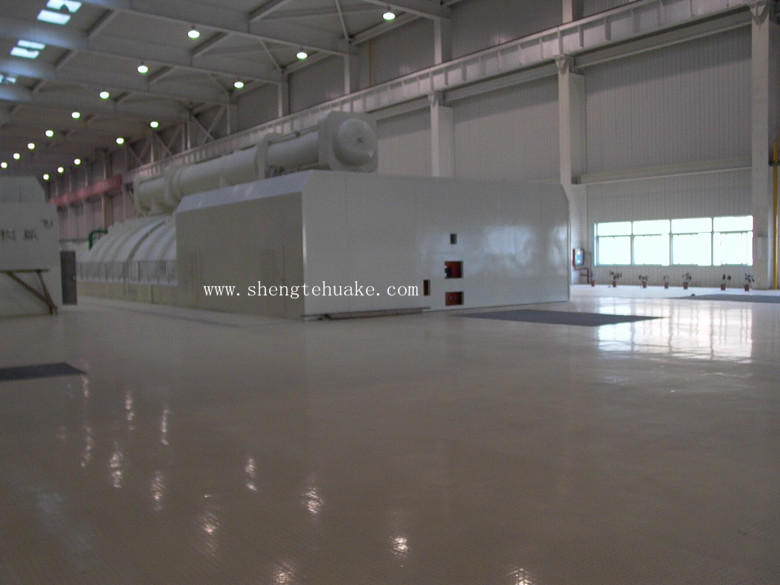 河南鹤壁电厂橡胶地板工程实图