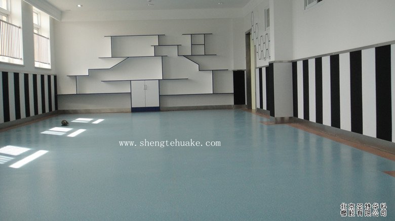 北京蓝天宇锋幼儿园橡胶地板工程实图