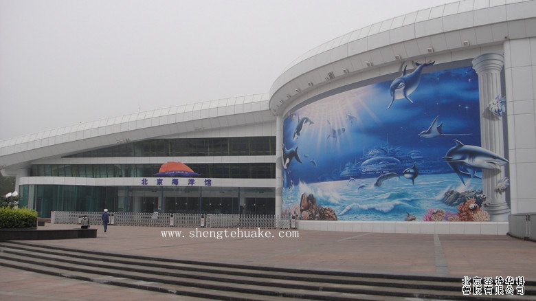 北京海洋馆橡胶地板工程实图