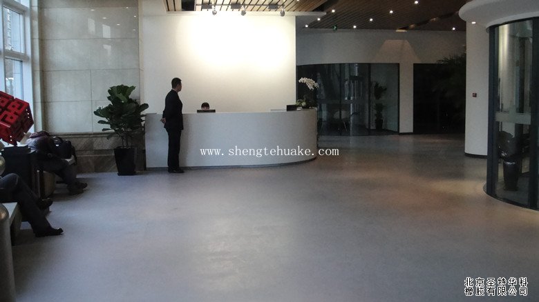 北京乐庭国际办公楼橡胶地板工程案例实图
