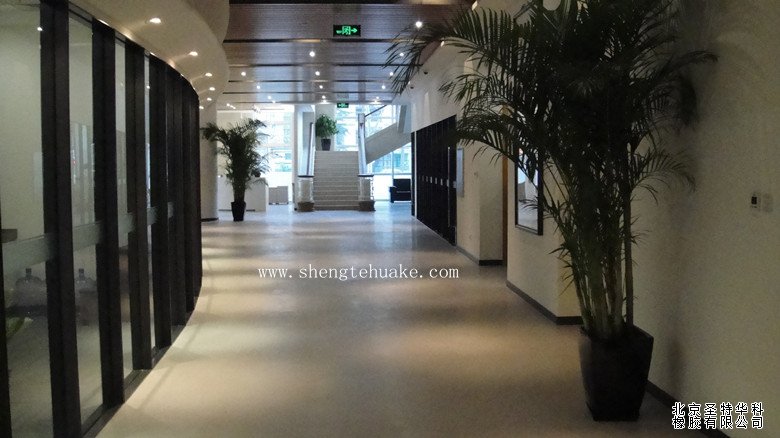 北京乐庭国际办公楼橡胶地板工程案例实图